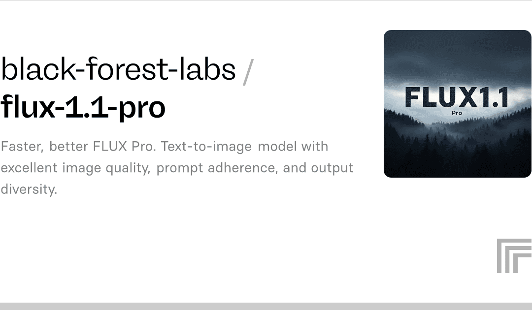 Flux AI 1.1 Pro: nuovo modello per la generazione di immagini